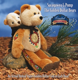 Limited Treasures Collectable Teddy Bear, Coin Bear